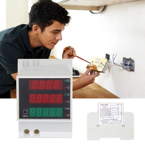 Medidor Consumo De Energía Vatimetro Lcd Ac 250 – 450 V