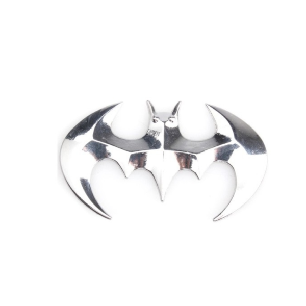 Emblema Logo Batman Cromado Adhesivo 3m Tuning